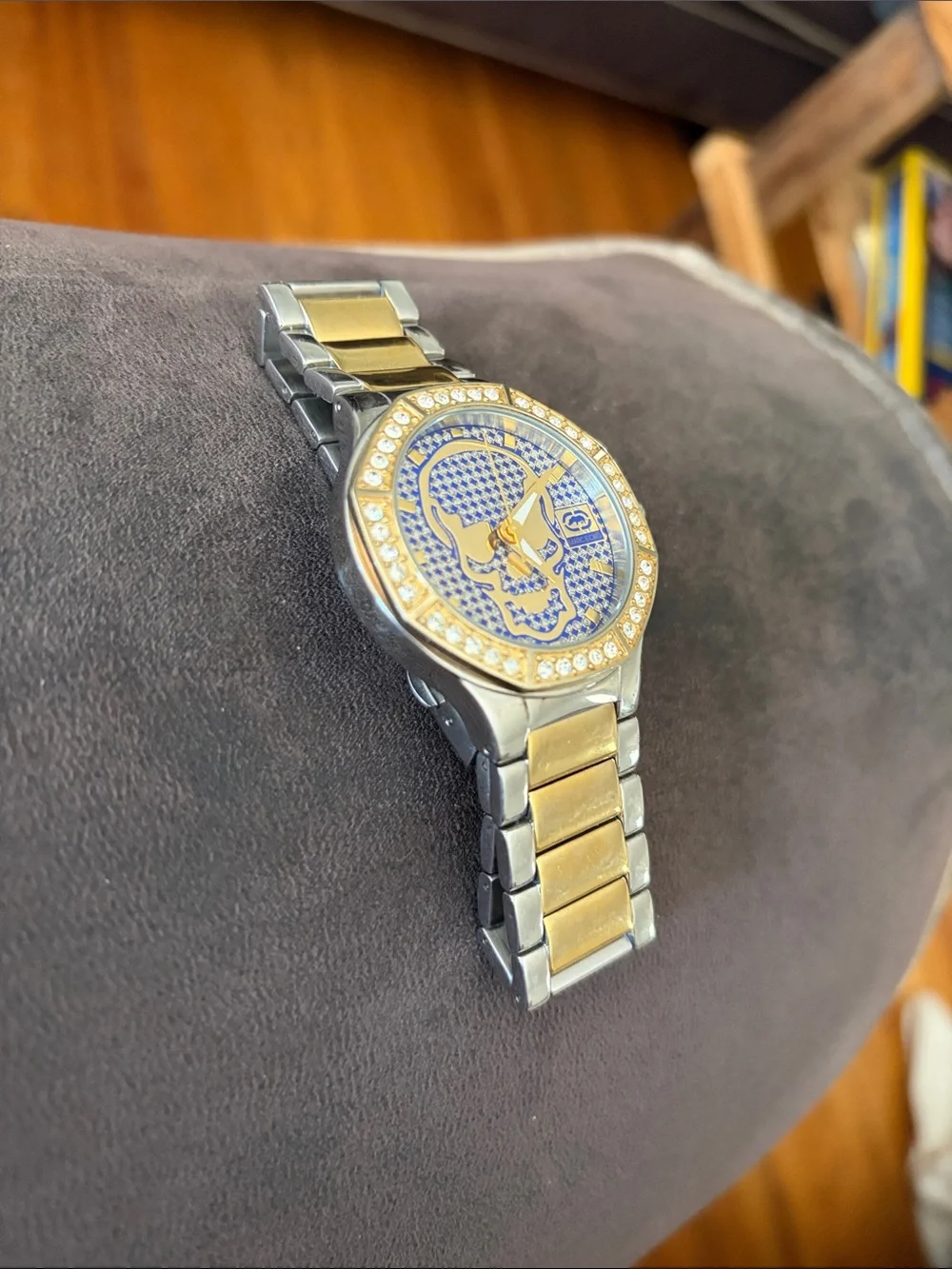 ECKO UNLIMITED Two-Tone Gold and Silver Bracelet Watch